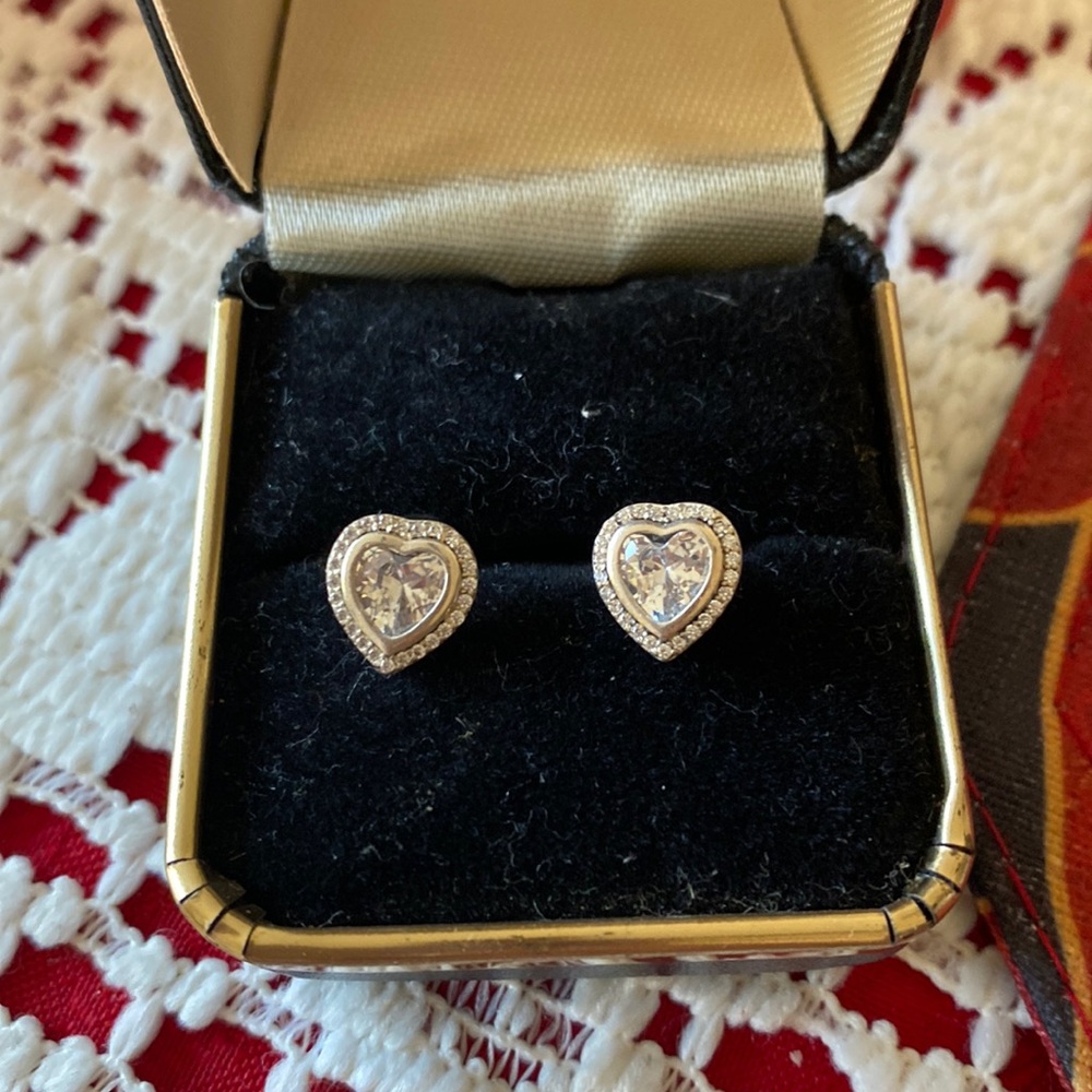 Pandora Diamond Hearts Earrings